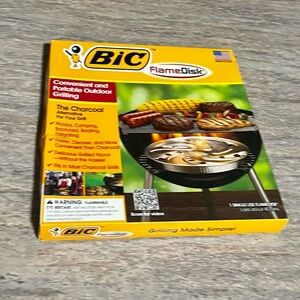 BIC FlameDisk Convenient and Portable Outdoor Grilling Accessory -